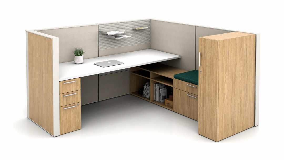 Matrix with L Series Steel Personal Storage Towers